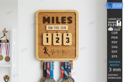 Runner Tracker Laser Cut | Fitness Progress Board | Sport Product Image 1