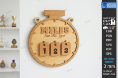 Runner Tracker Laser Cut | Fitness Progress Board | Sport Product Image 1
