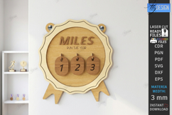Runner Tracker Laser Cut | Fitness Progress Board | Sport Product Image 1