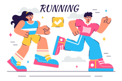 10 Jogging and Running Illustration Product Image 4