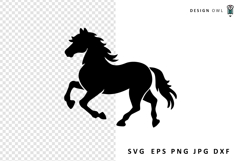 Horse silhouette cut file for cricut