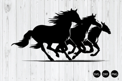 Running Horses SVG, Horse SVG, Animal SVG Product Image 1