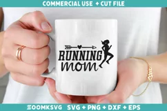 Running Mom SVG | Running SVG | Sports SVG Product Image 2