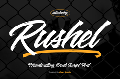 Rushel - Handwritting Brush Script Font Product Image 1