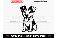 Jack Russell Terrier big head SVG PNG DXF EPS PDF Product Image 1