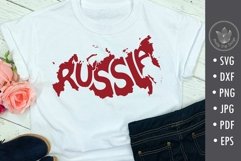 Russia svg cut file, map shape