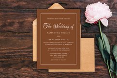 Rust Terracotta Wedding Invitation Product Image 1