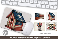 Mouse Pad Rustic 4th of July Product Image 1