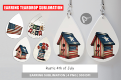 Earring Rustic 4th of July Product Image 1