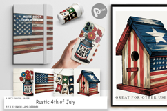 Digital Paper Rustic 4th of July Product Image 1