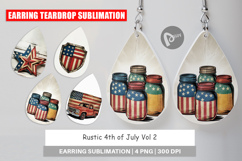 Earring Rustic 4th of July Product Image 1