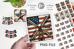 Rustic 4th of July Sticker Product Image 1