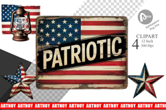 Rustic 4th of July Clipart Product Image 1