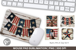 Mouse Pad Rustic 4th of July Product Image 1