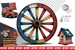 Rustic 4th of July Clipart Product Image 1