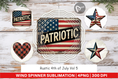 Wind Spinner Rustic 4th of July Product Image 1