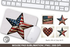 Mouse Pad Rustic 4th of July Product Image 1