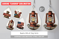 Earring Rustic 4th of July Product Image 1