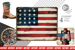 Rustic 4th of July Clipart Product Image 1