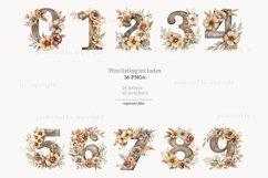 GlamArtZhanna, Rustic alphabet, Rustic letters, Brown alphabet, Brown letters, Neutral alphabet, Neutral letters, Rustic flowers png, Rustic floral png, Rustic clipart, Natural letters, Alphabet printable, letters printable, Invitation letters