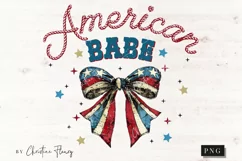American Babe Coquette PNG | Patriotic PNG Product Image 4