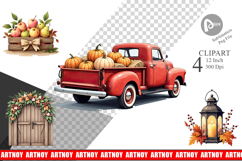 Rustic Autumn Charm Clipart Product Image 1