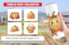 Rustic Harvest Pumpkin Tumbler Product Image 1