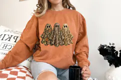 Hunting Ghost PNG, Camo Ghost Trio Halloween PNG Product Image 4