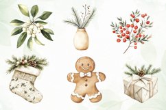 Rustic Christmas Clipart Sublimation Product Image 7