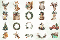 Rustic Christmas Clipart Product Image 3