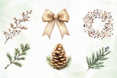 Rustic Christmas Clipart Sublimation Product Image 5