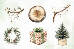 Rustic Christmas Clipart Sublimation Product Image 3