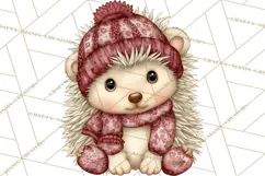 Cottagecore Christmas Clip Art, Cozy Woodland Holiday PNG Product Image 3