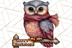 Cottagecore Christmas Clip Art, Cozy Woodland Holiday PNG Product Image 2