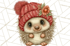 Cottagecore Christmas Clip Art, Cozy Woodland Holiday PNG Product Image 4