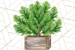 Cottagecore Christmas Clip Art, Cozy Woodland Holiday PNG Product Image 5