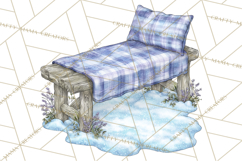 Cottagecore Christmas Clip Art, Cozy Woodland Holiday PNG Product Image 3