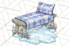 Cottagecore Christmas Clip Art, Cozy Woodland Holiday PNG Product Image 3