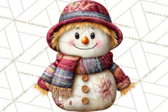 Cottagecore Christmas Clip Art, Cozy Woodland Holiday PNG Product Image 5