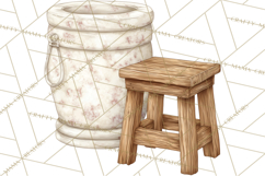 Cottagecore Christmas Clip Art, Cozy Woodland Holiday PNG Product Image 4