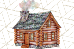 Cottagecore Christmas Clip Art, Cozy Woodland Holiday PNG Product Image 3