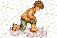 Cottagecore Christmas Clip Art, Cozy Woodland Holiday PNG Product Image 2