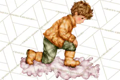 Cottagecore Christmas Clip Art, Cozy Woodland Holiday PNG Product Image 2