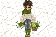 Cottagecore Christmas Clip Art, Cozy Woodland Holiday PNG Product Image 3