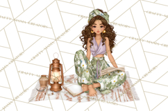 Cottagecore Christmas Clip Art, Cozy Woodland Holiday PNG Product Image 3