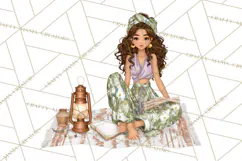 Cottagecore Christmas Clip Art, Cozy Woodland Holiday PNG Product Image 3