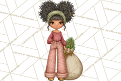 Cottagecore Christmas Clip Art, Cozy Woodland Holiday PNG Product Image 5