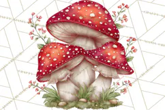 Cottagecore Christmas Clip Art, Cozy Woodland Holiday PNG Product Image 2