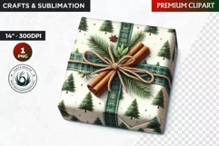 Rustic Christmas Gifts clipart, Christmas clipart PNG Product Image 1