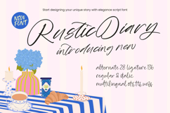 Rustic Diary - Elegant Script Font Product Image 1